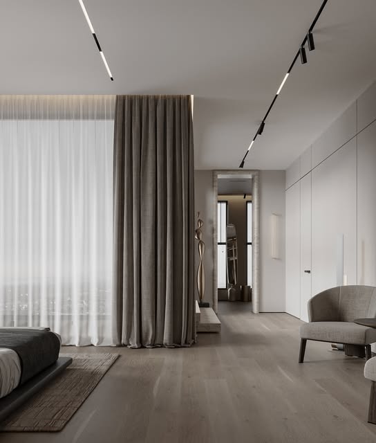 Không gian căn hộ hiện đại với ván gỗ Oak lát thẳng